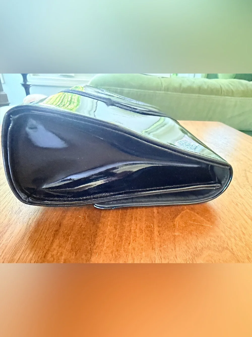 Cristian Dior Black PU Leather Cosmetic Pouch NEW in Original Dior Box w Tissue